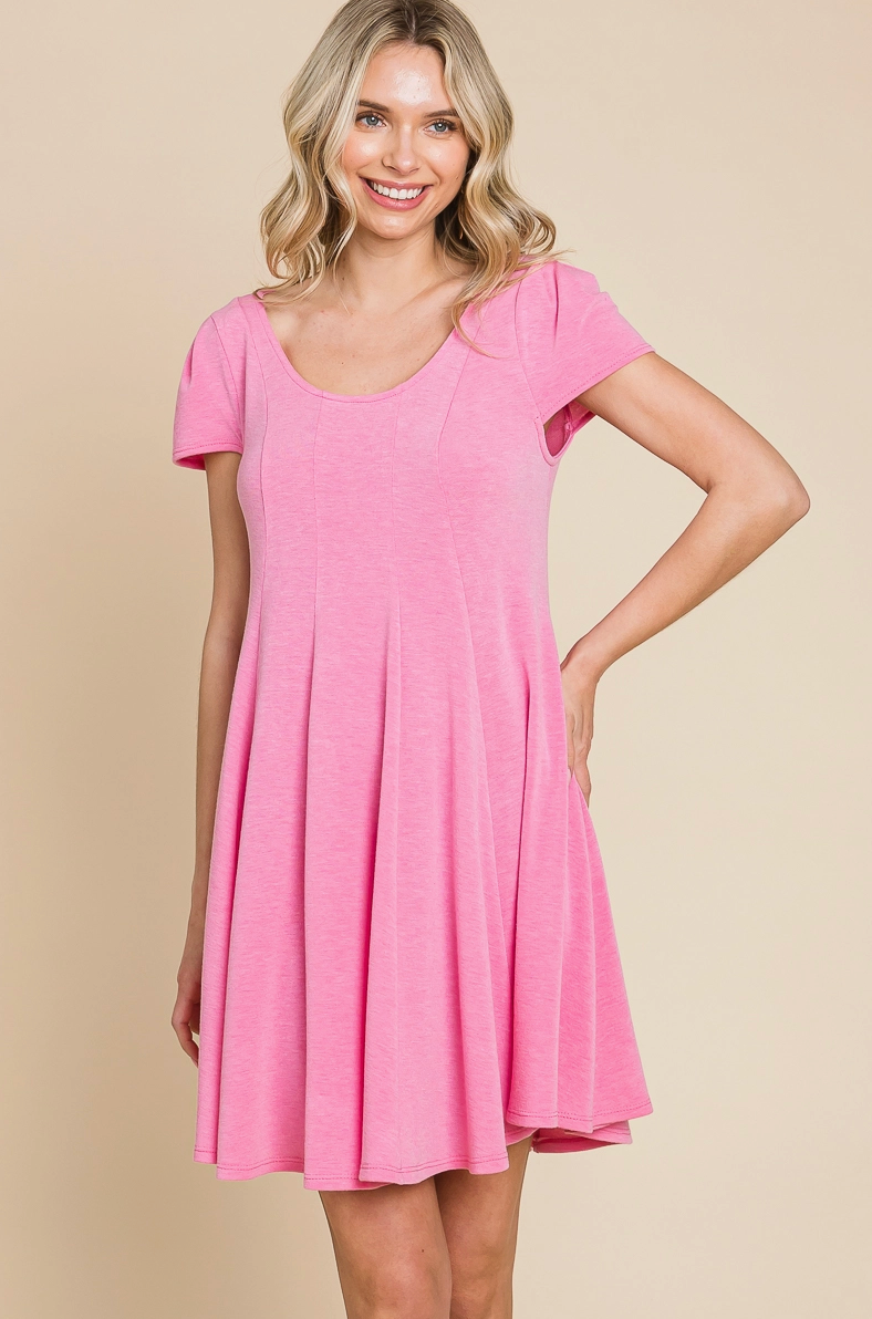 French Terry Swing Babydoll Tunic/Dress