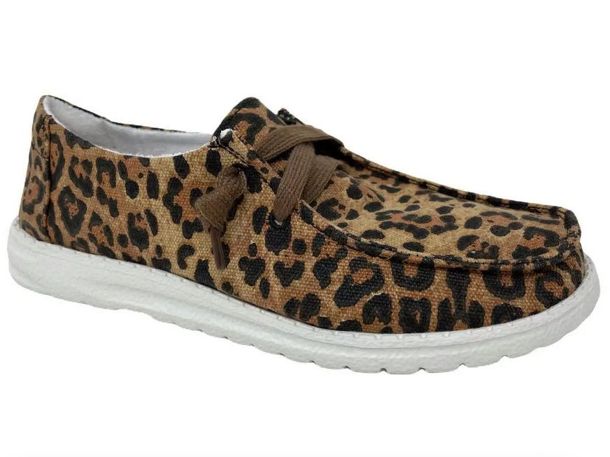 Bongo Tan Cheetah "Dude" Style Loafers