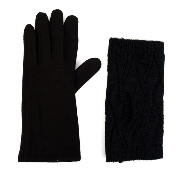 Double Layer Knitted Touch Screen Gloves