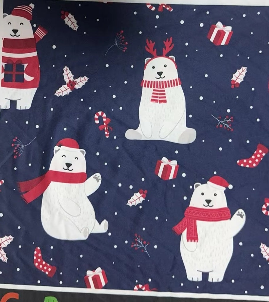 Holiday Bears Full Length Legging WITH Pockets