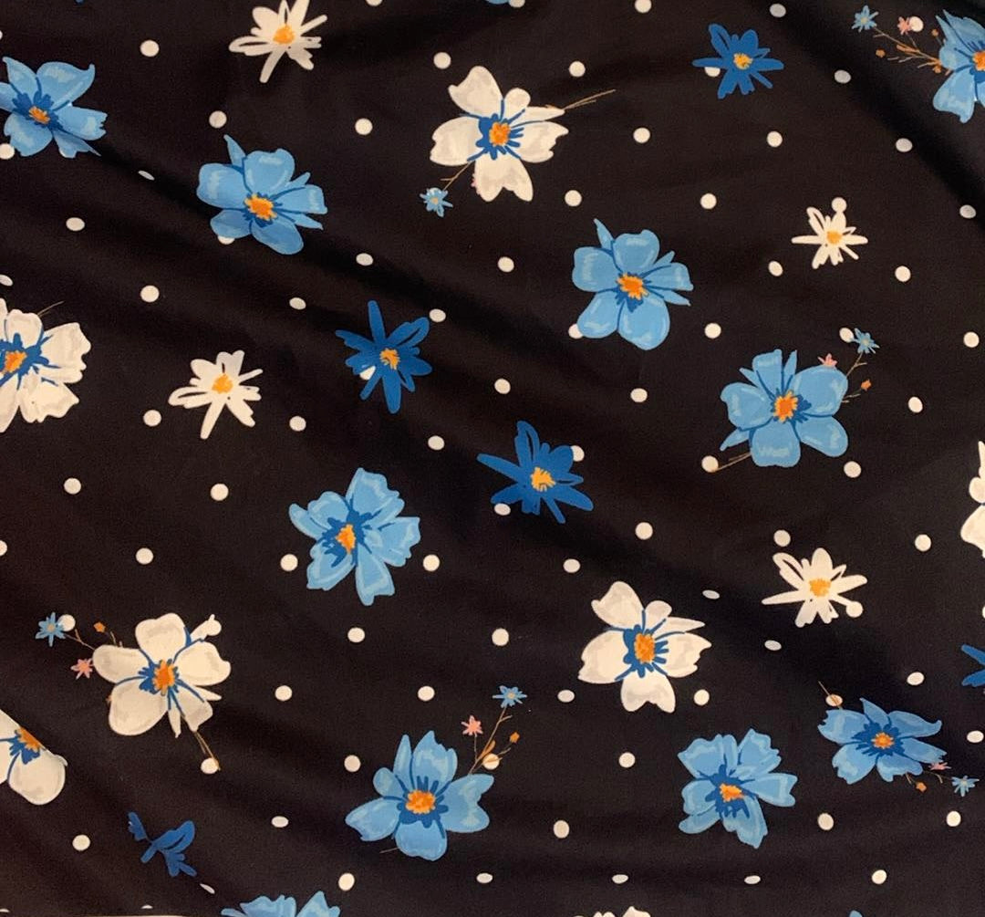 Flower Polka Dot Capri Jogger