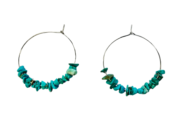 Turquoise Hoop Earrings
