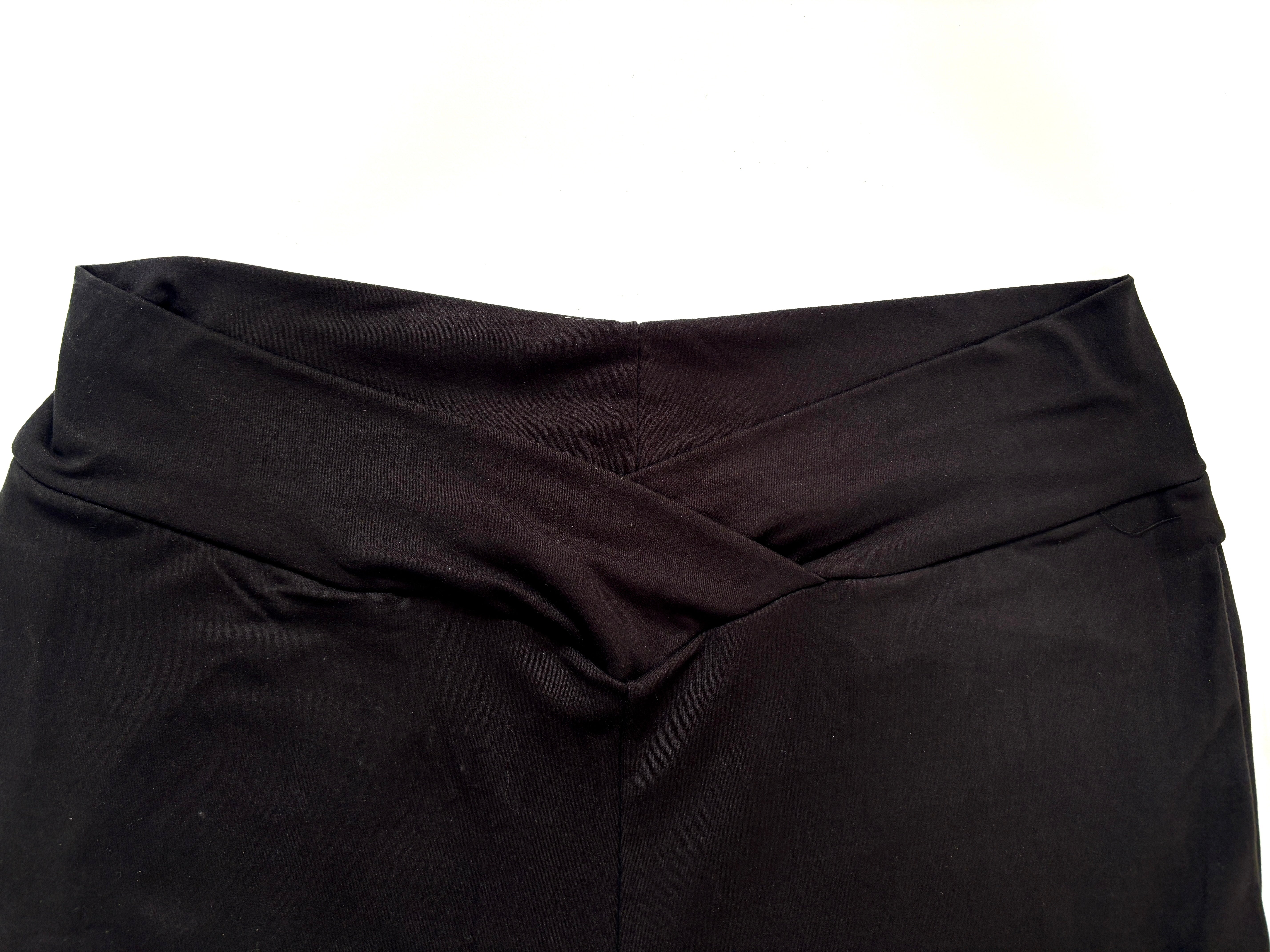 Solid Black Full Length FLARE Leggings With Pockets