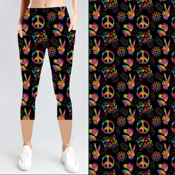 PREORDER Hippie Chick Pocket Capri Legging