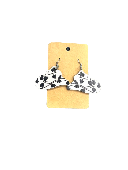 Cowprint Hats Earrings