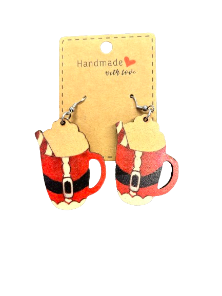 Santa Mug Earrings