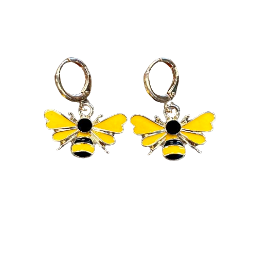 Metal Bee Earrings