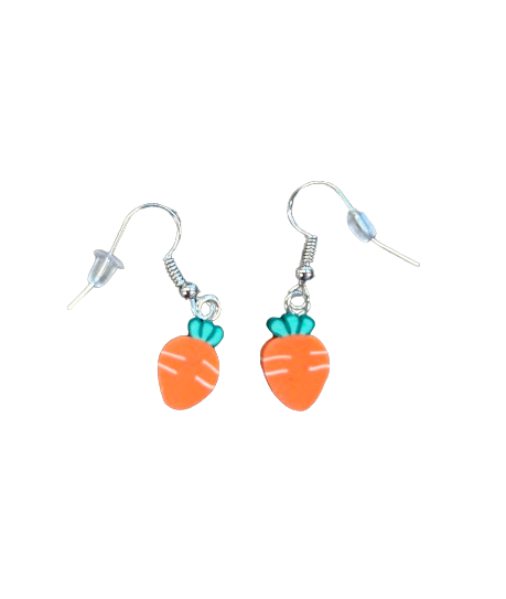 Small Carrot Dangle Earrings