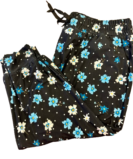 Flower Polka Dot Capri Jogger