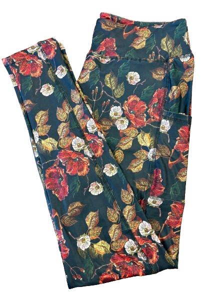 Moody Blooms Full Length Legging WITH Pockets