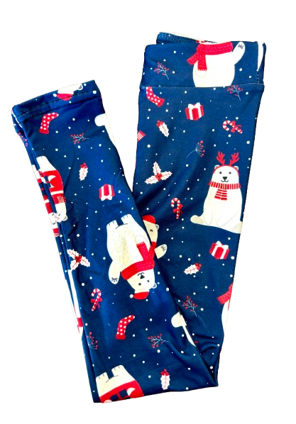 Holiday Bears KIDS Full Length Legging