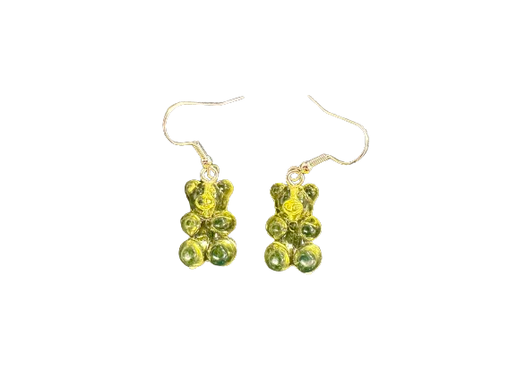 Yellow Gummy Bear Earrings