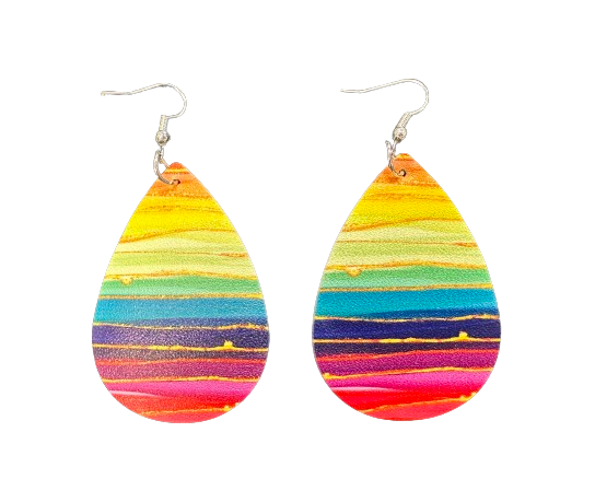 Teardrop Rainbow Earrings