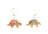 Stegosaurus Glitter Earrings