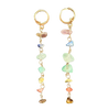 Chain of Gemstones Earrings