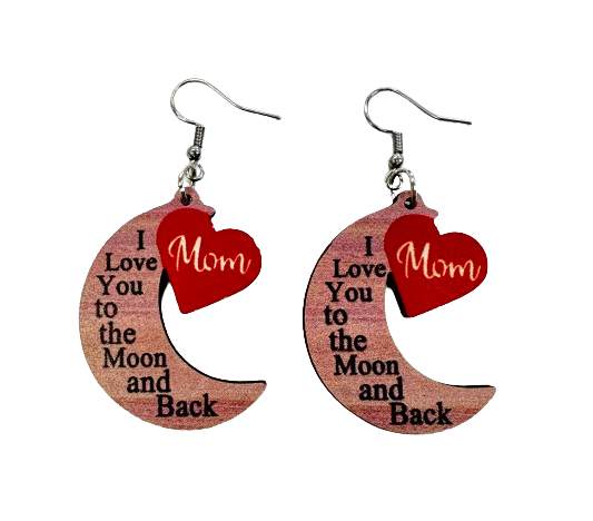 Love You to the Moon Earrings