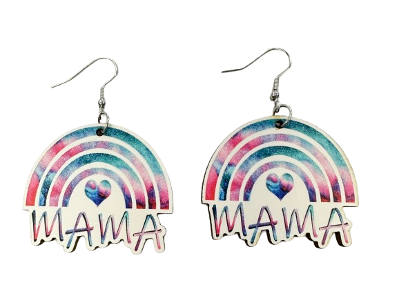 Mama Rainbow Earrings
