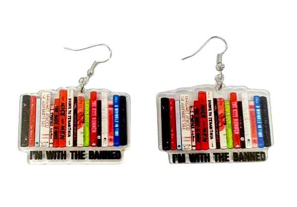 Banned Books Earrings