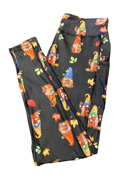 Fall Gnomes Full Length Legging WITH Pockets