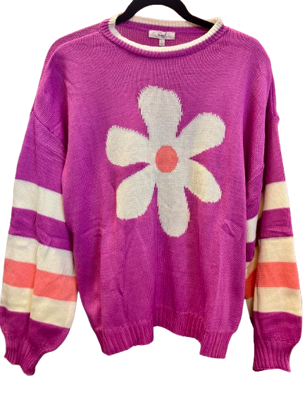 Orchid Daisy Sweater