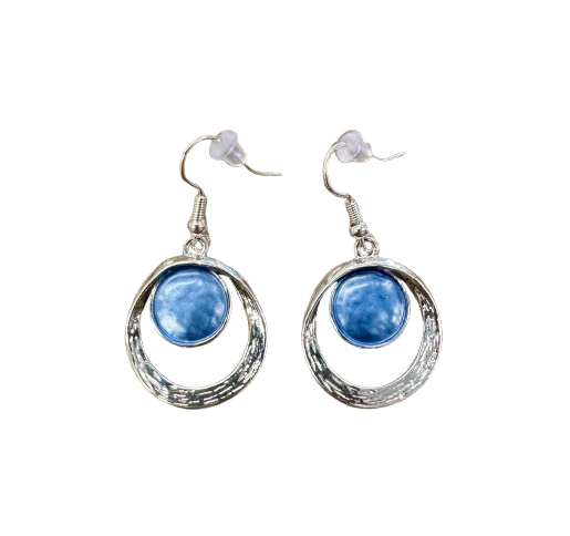 Vintage Inspired Blue Stone Earrings