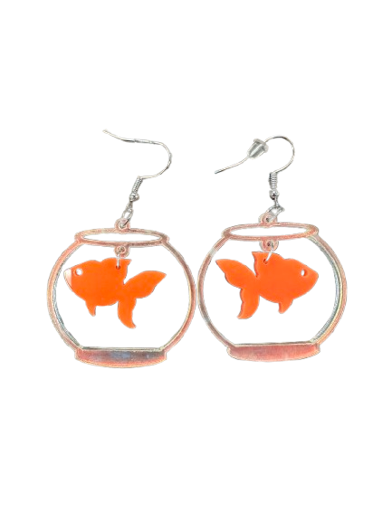 Goldfish in Bowls Earrings