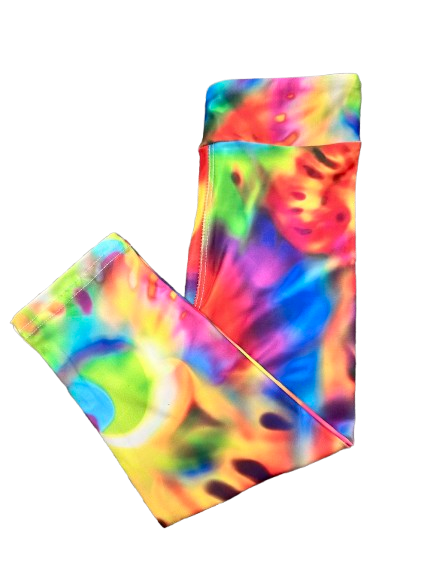 Bright Tie Dye KIDS capri legging