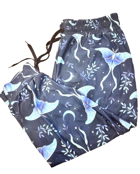 Moonlit Moths Capri Jogger