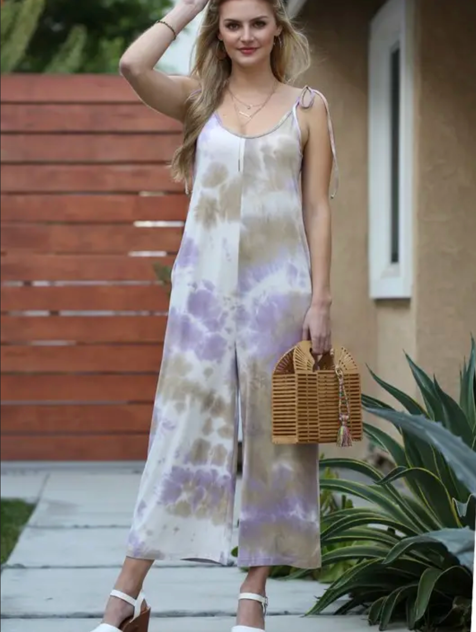 Plus Tie Dye Jumpsuit