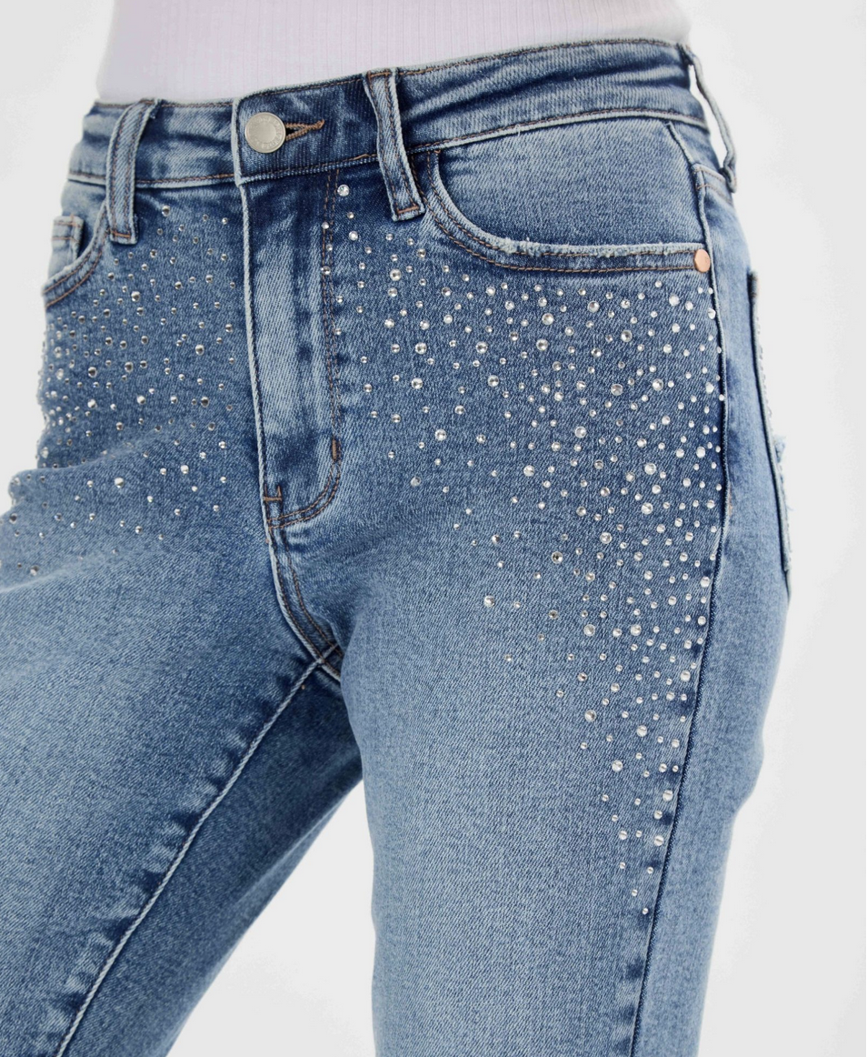 Judy Blue 88565 Rhinestone Skinny Jeans