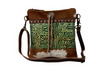 Myra Emerald Bloom Leather and Hairon Bag