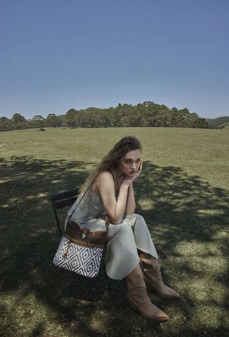 Myra Sand Weaver Shoulder Bag