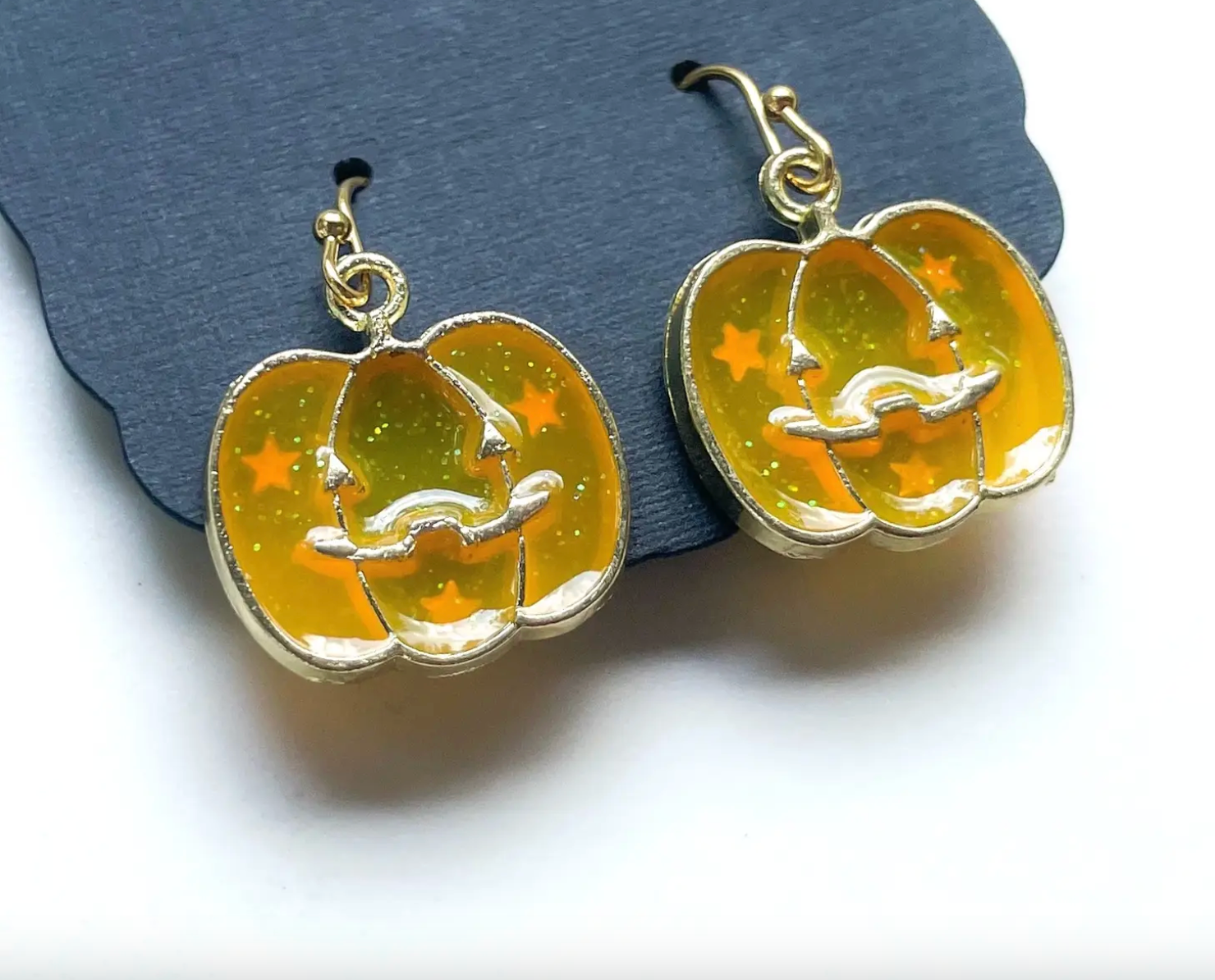 Starry Pumpkin Earrings