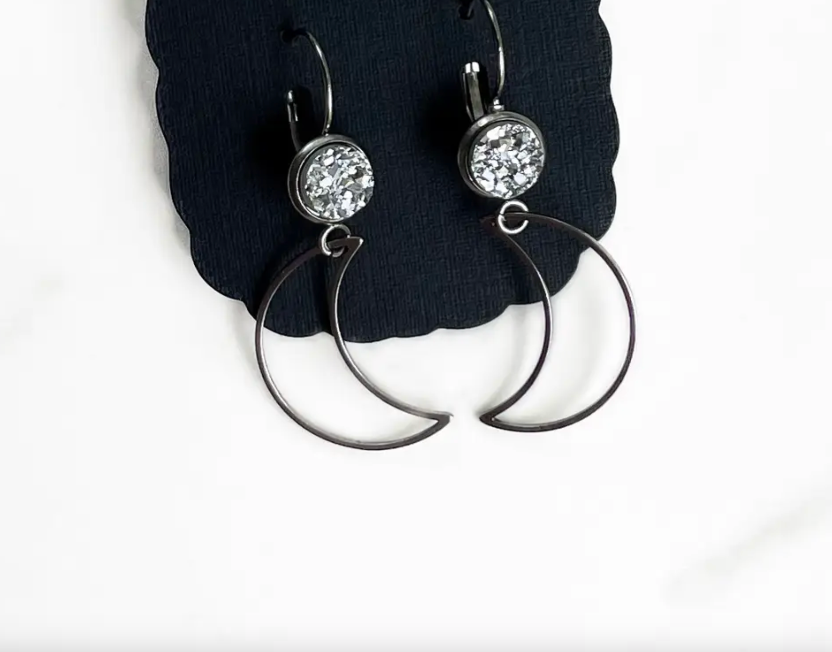 Hollow Moon Earrings