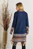 Load image into Gallery viewer, Open Front Fringed Tribal Sweater
