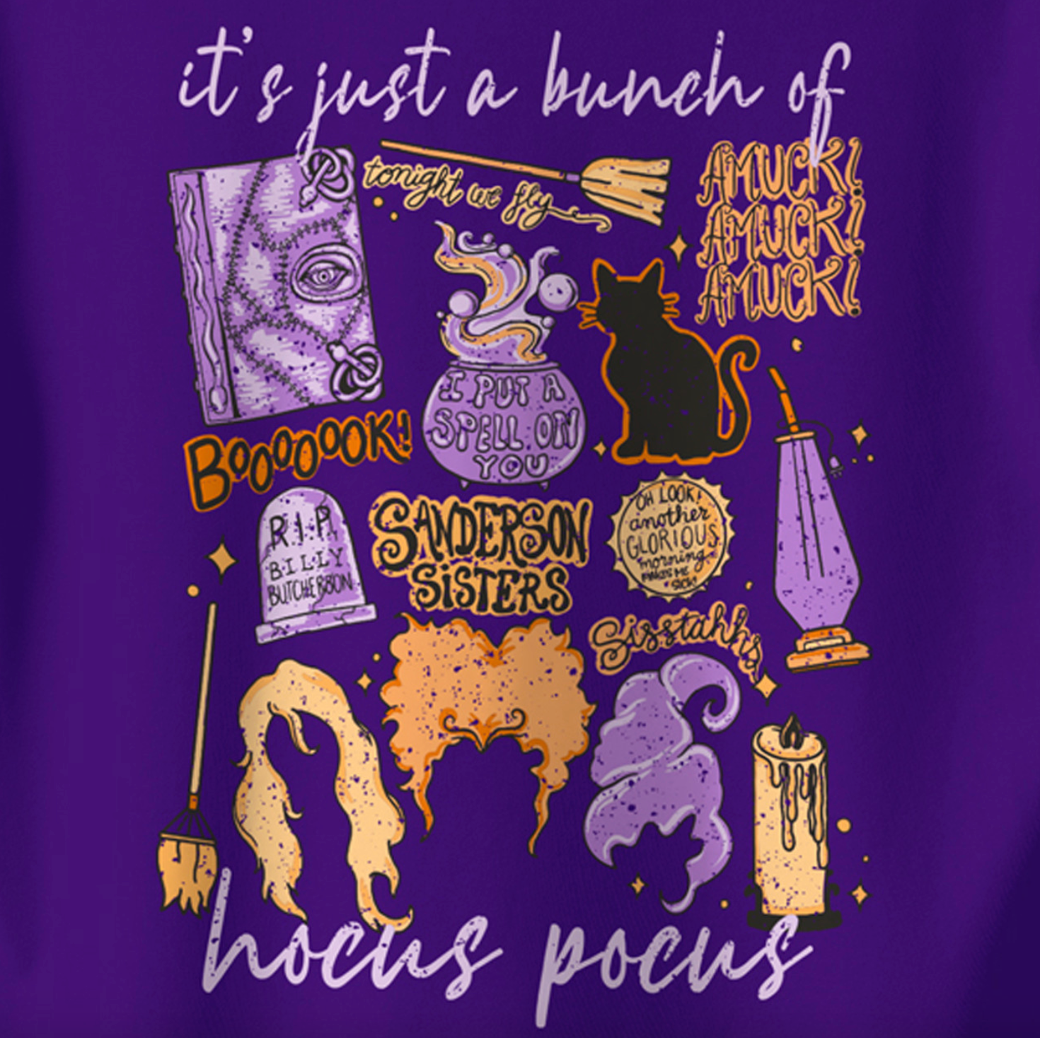 Hocus Pocus Purple Short Sleeve Tee