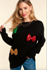 Sequined Bow Sweater