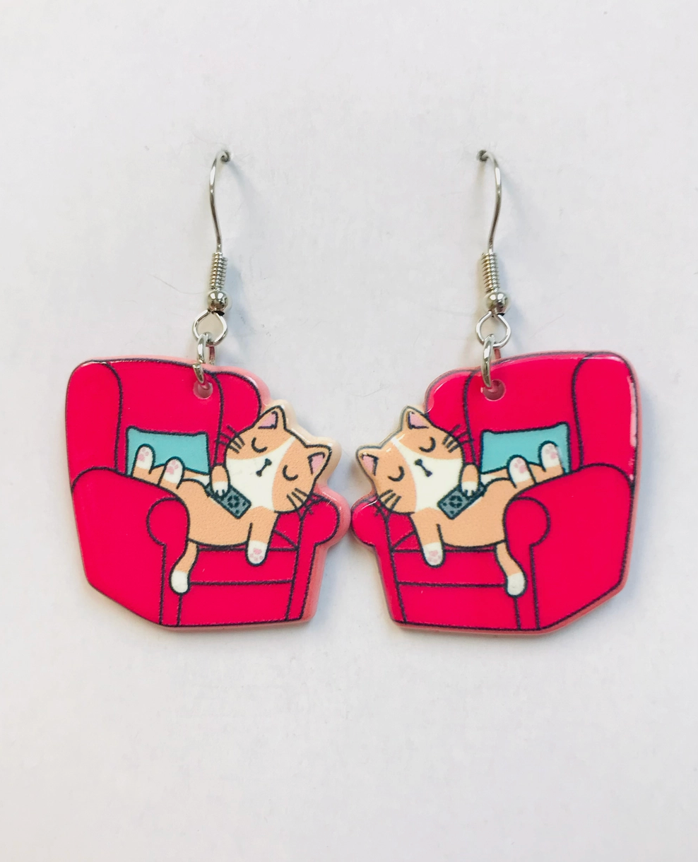 Cat Armchair Earrings