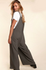 Wide Leg Overalls With Pockets