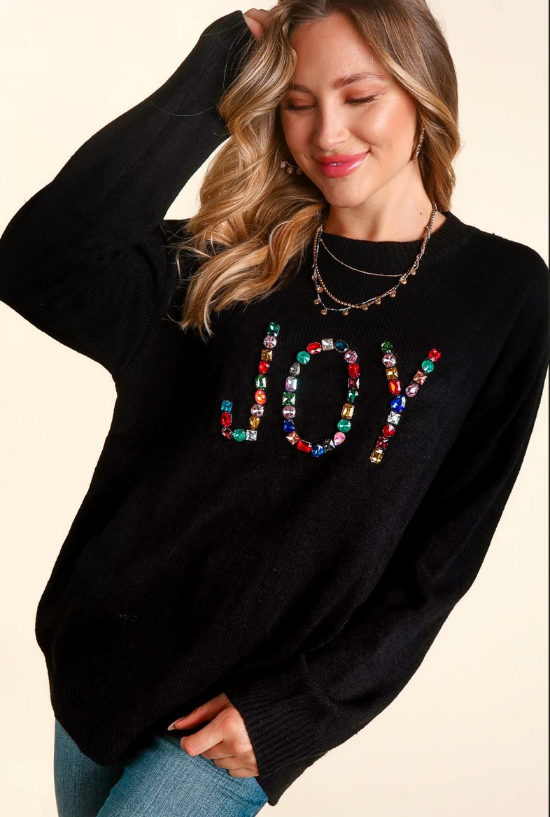 Jeweled Joy Long Sleeve Sweater