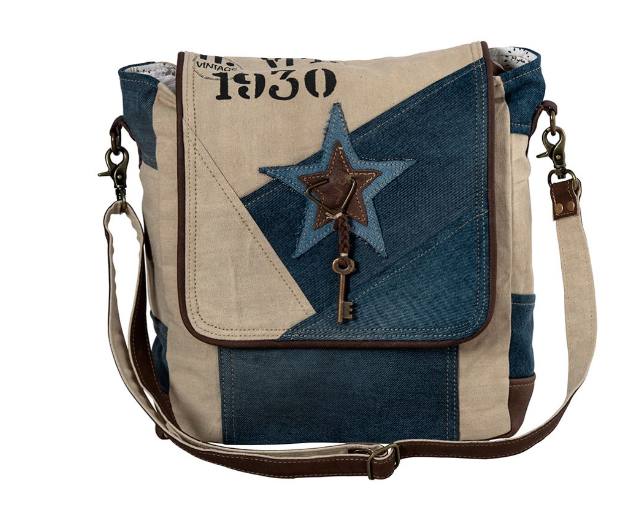 Myra Blue Star Key Shoulder Bag