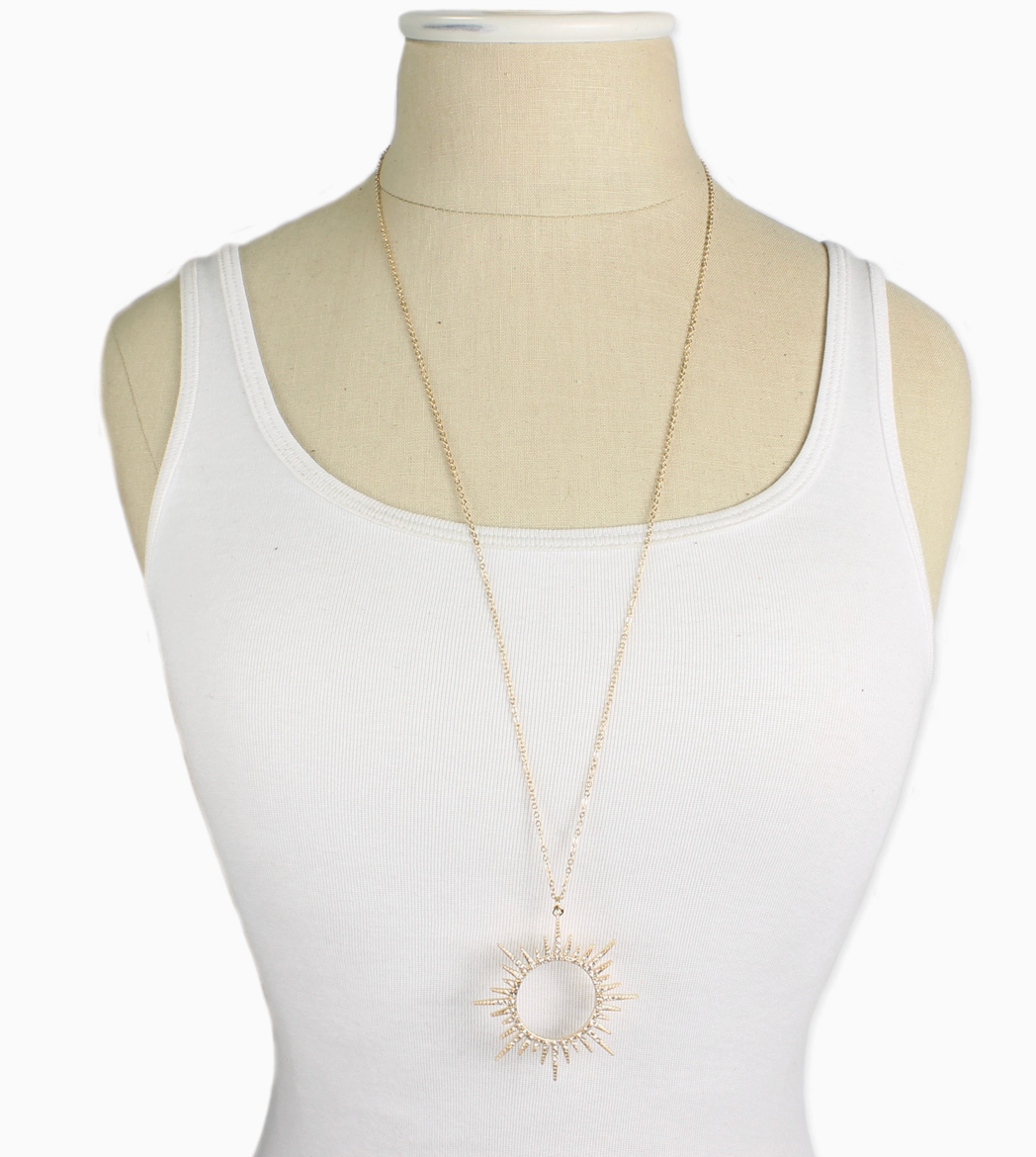 Gold Sunburst Necklace