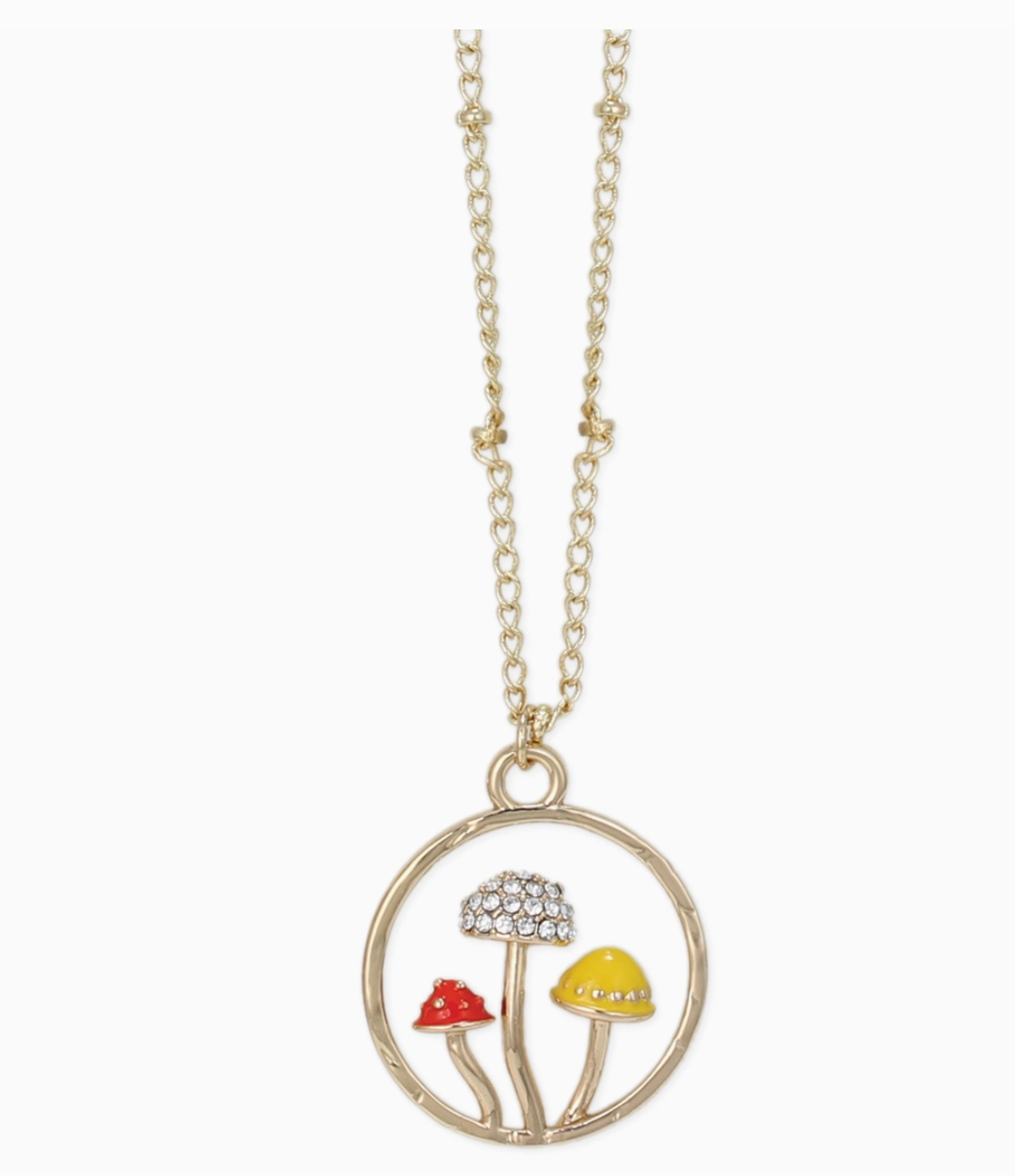 Mushroom Party Necklace
