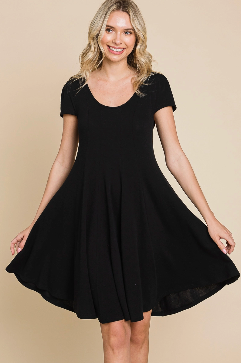 French Terry Swing Babydoll Tunic/Dress