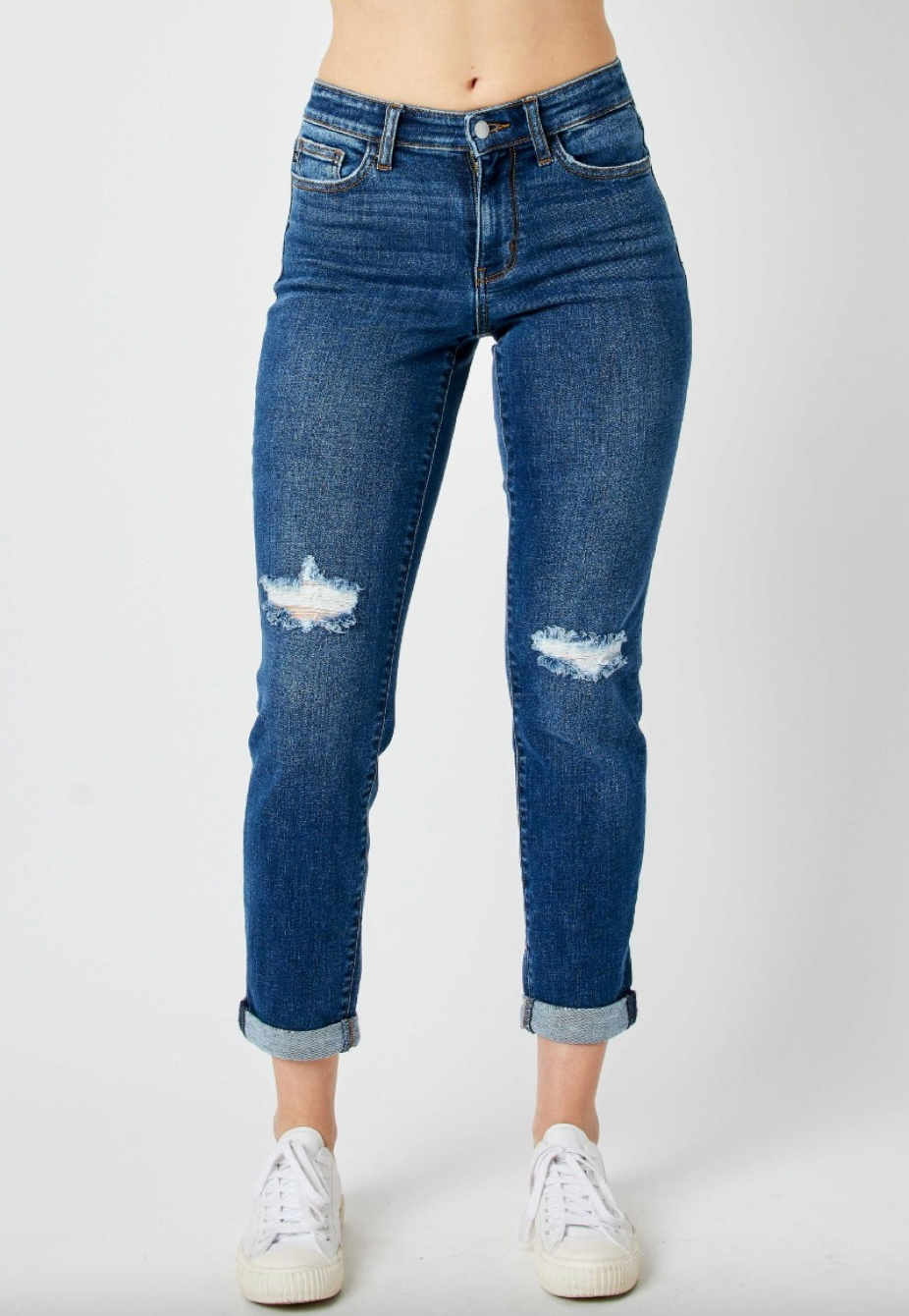 Judy Blue 82607 Medium Rise Destroyed Slim Jean