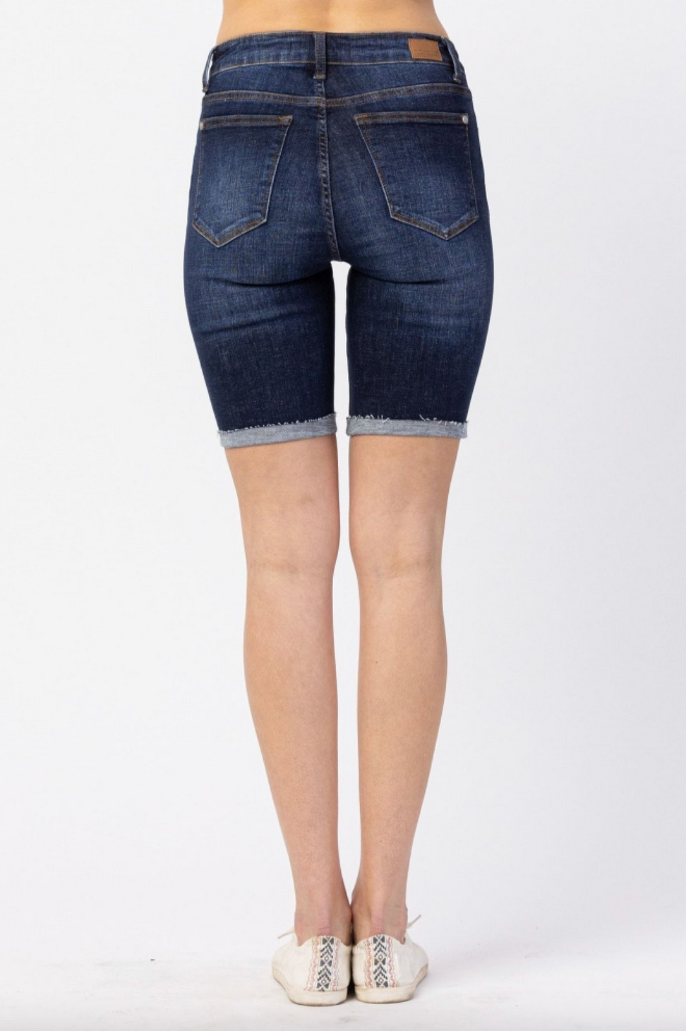 Judy Blue SALE 150115 Patched Destroyed Bermuda Short