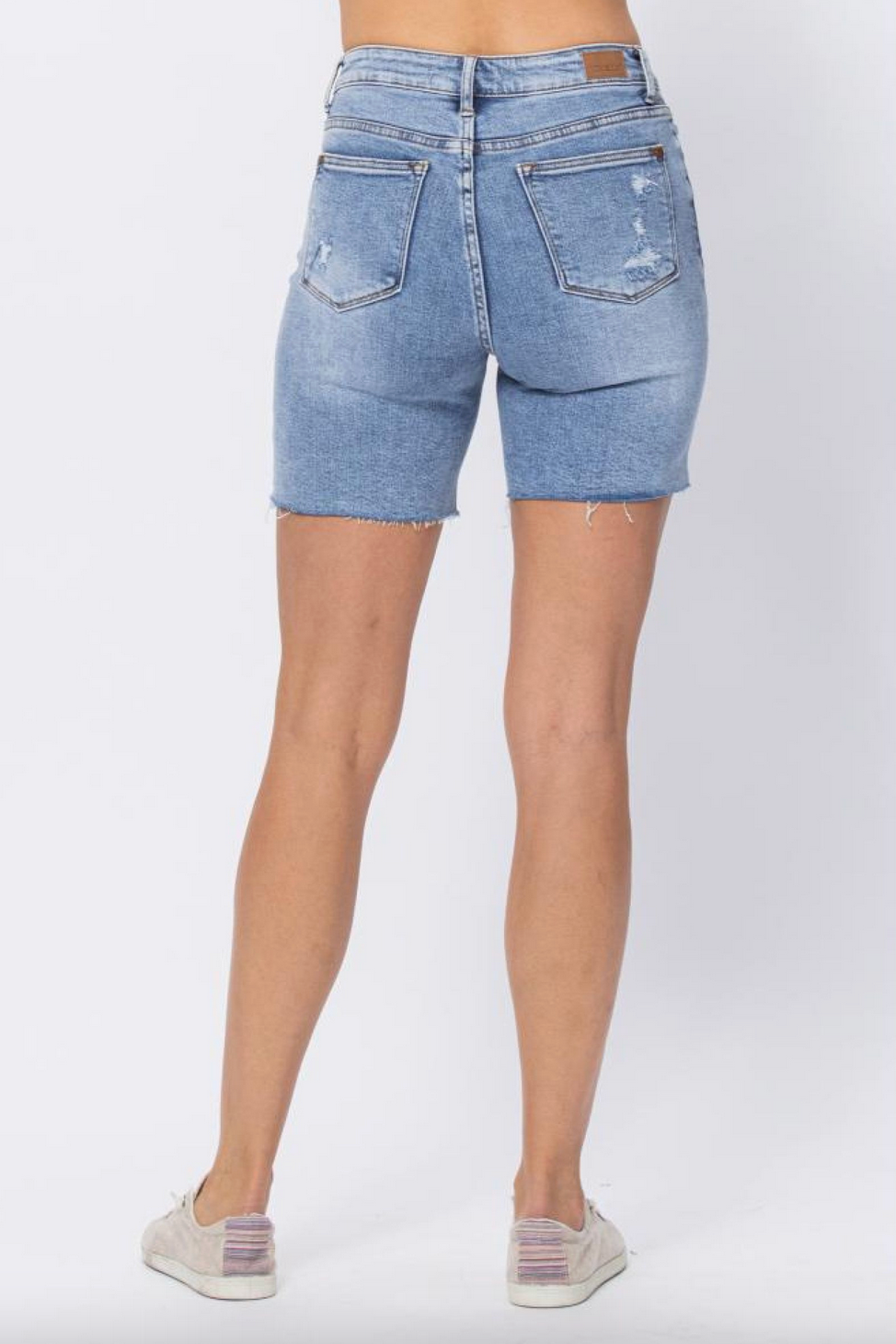 Judy Blue SALE 150094 HW Denim Patch Shorts