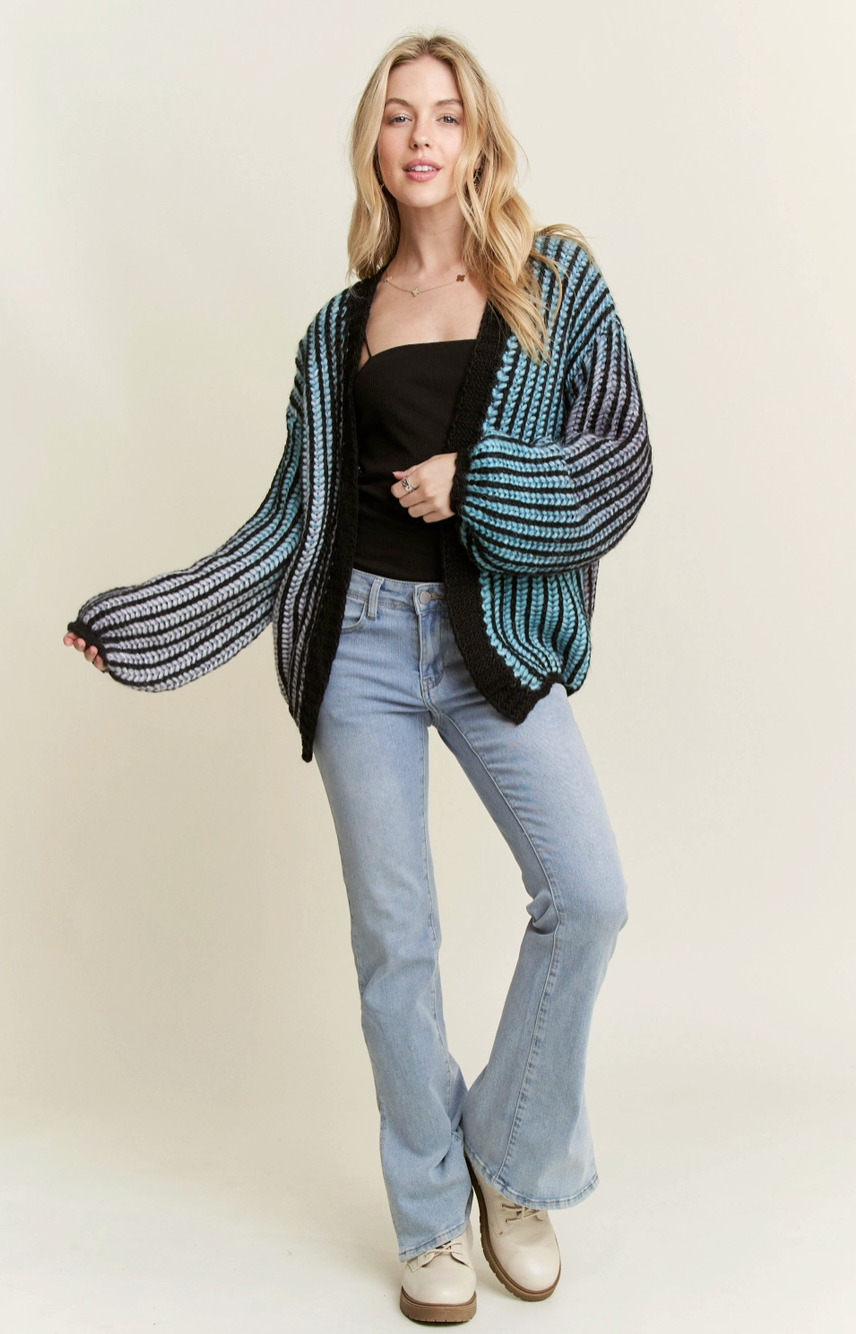 Blue Ombre Cardigan