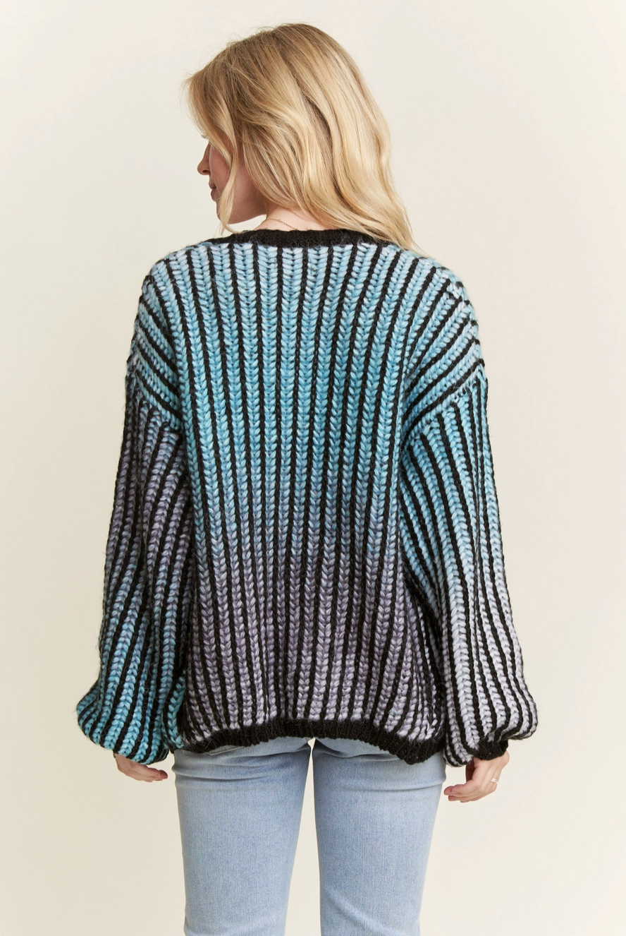 Blue Ombre Cardigan