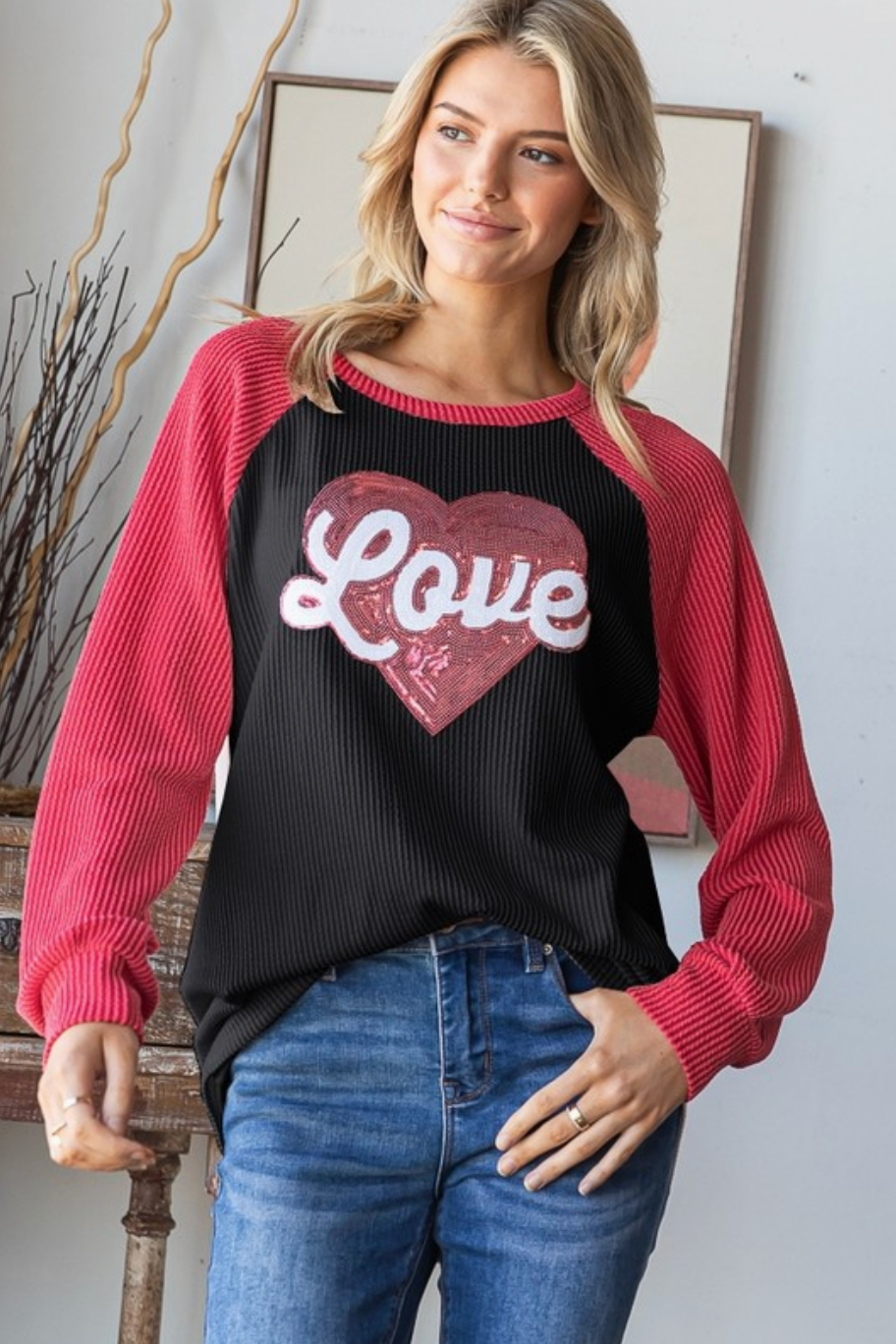 Sequined Love Top